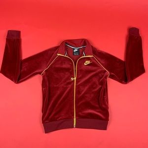 Nike velour full zip track jacket ❤️